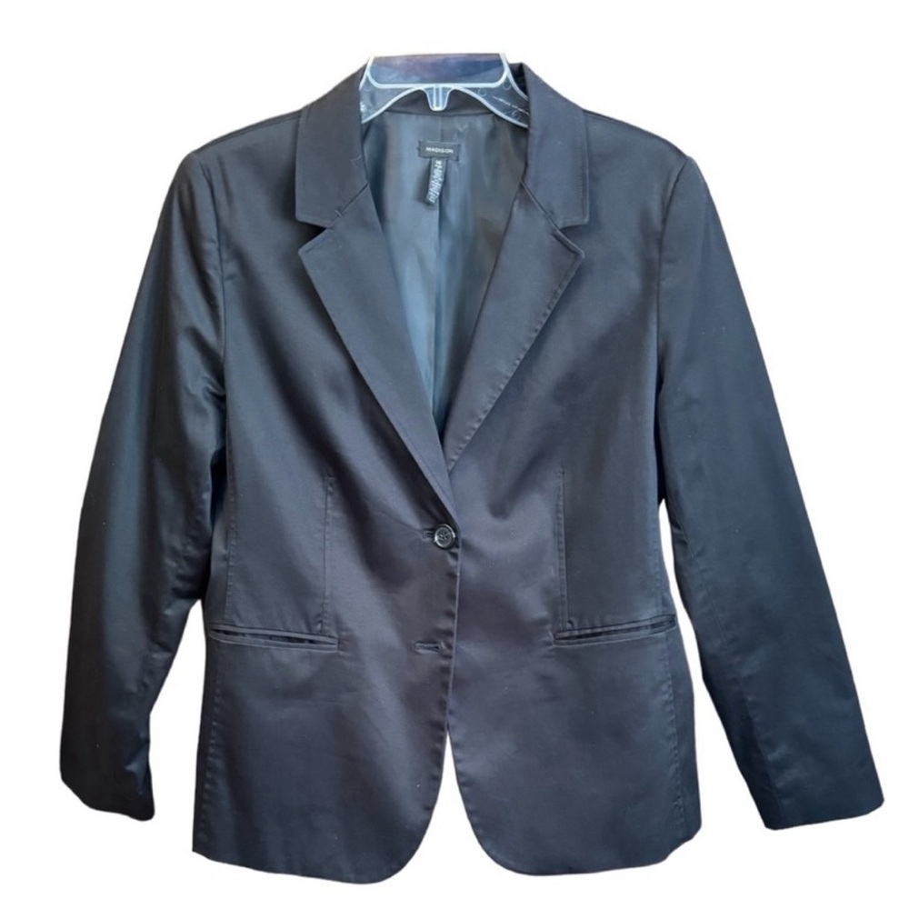 Black Dress Coat Jacket - Size 14